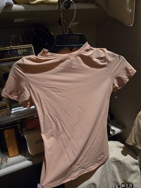 SKIMS Peach Short-Sleeve Crew Neck Tee